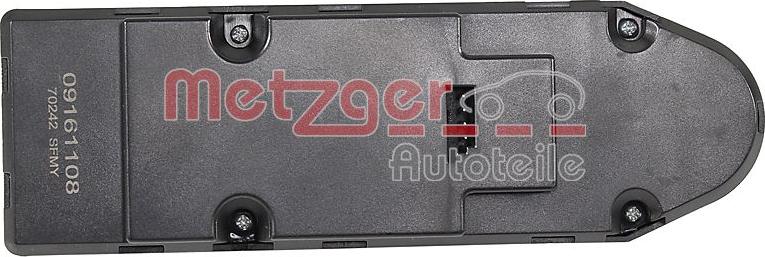 Metzger 09161108 - Вимикач, стеклолод'емнік autozip.com.ua