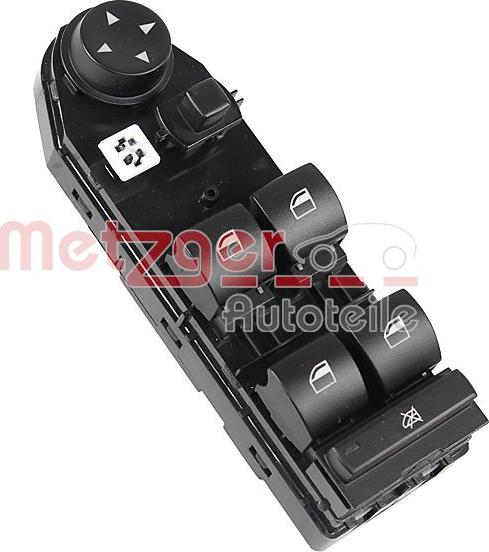 Metzger 09161108 - Вимикач, стеклолод'емнік autozip.com.ua