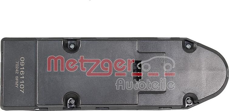 Metzger 09161107 - Вимикач, стеклолод'емнік autozip.com.ua