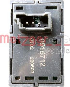 Metzger 0916712 - Вимикач, стеклолод'емнік autozip.com.ua