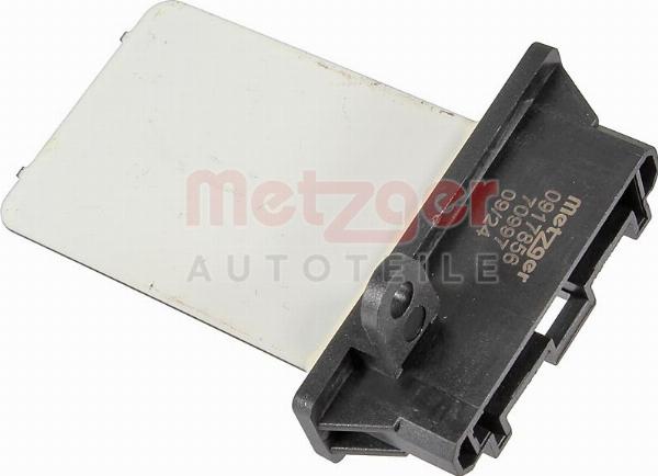 Metzger 0917856 - Опір, реле, вентилятор салону autozip.com.ua
