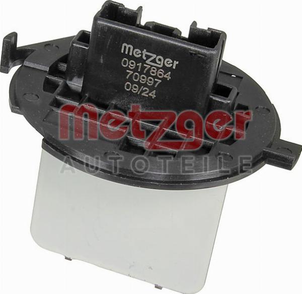 Metzger 0917864 - Опір, реле, вентилятор салону autozip.com.ua