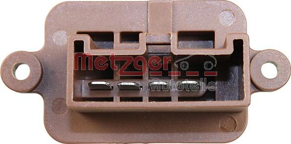 Metzger 0917259 - Опір, реле, вентилятор салону autozip.com.ua