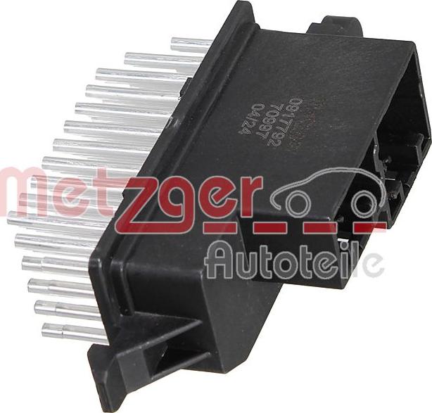 Metzger 0917792 - Регулятор, вентилятор салону autozip.com.ua