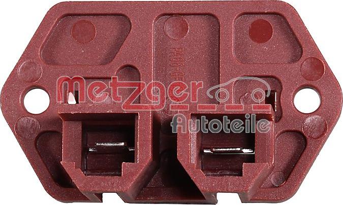 Metzger 0917752 - Додатковий резистор, електромотор - вентилятор радіатора autozip.com.ua