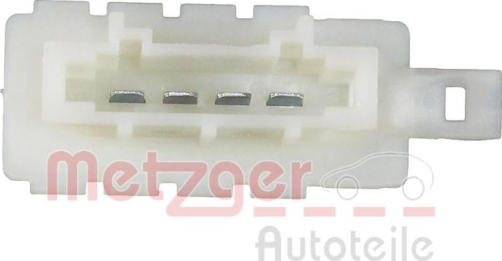 Metzger 0917704 - Опір, реле, вентилятор салону autozip.com.ua