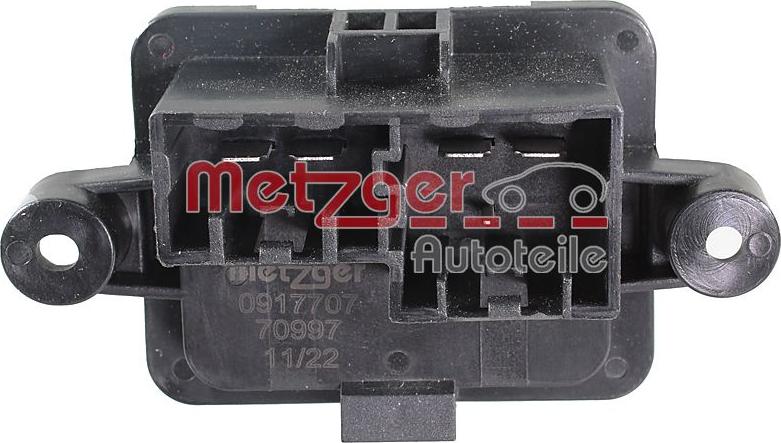 Metzger 0917707 - Регулятор, вентилятор салону autozip.com.ua