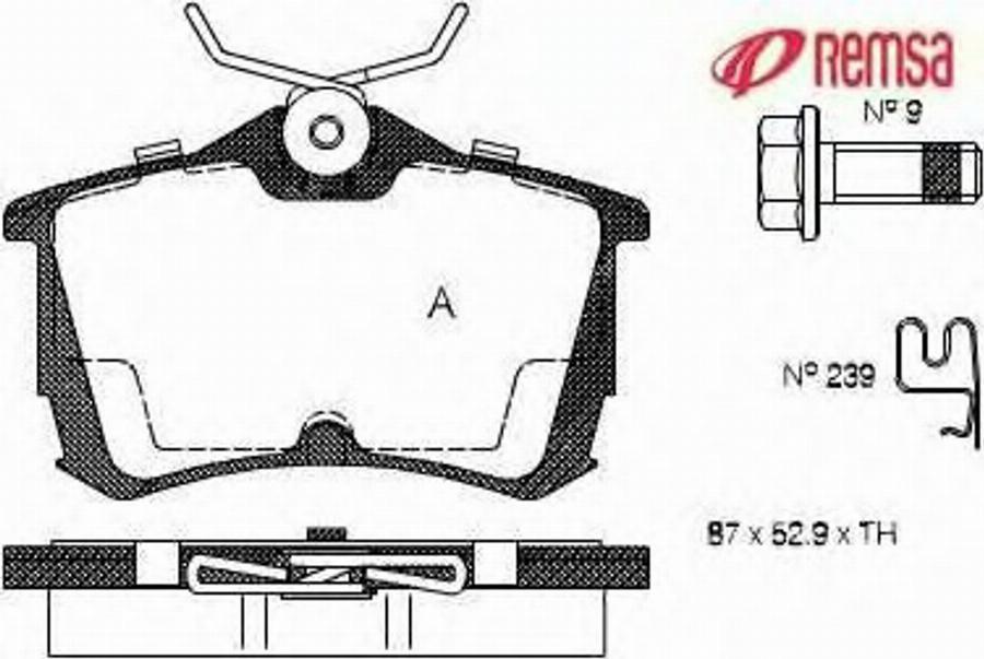 Metzger 069502 - Гальмівні колодки, дискові гальма autozip.com.ua