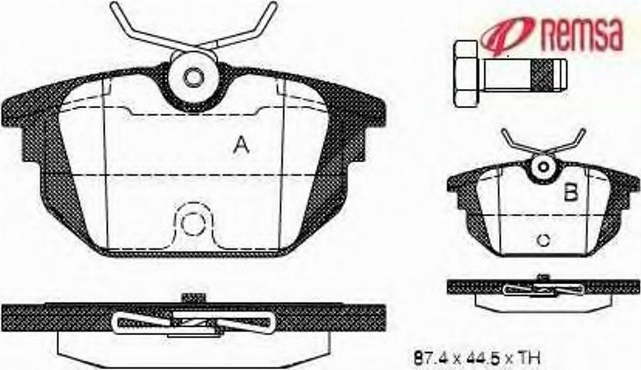 Metzger 069200 - Гальмівні колодки, дискові гальма autozip.com.ua