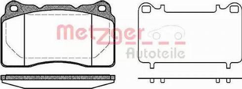 Metzger 1170744 - Гальмівні колодки, дискові гальма autozip.com.ua