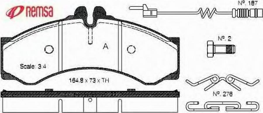 Metzger 061402 - Гальмівні колодки, дискові гальма autozip.com.ua