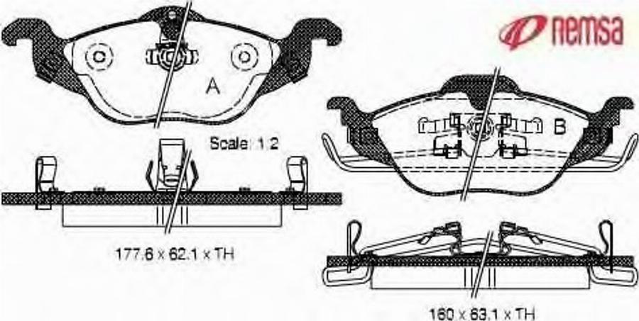 Metzger 068402 - Гальмівні колодки, дискові гальма autozip.com.ua