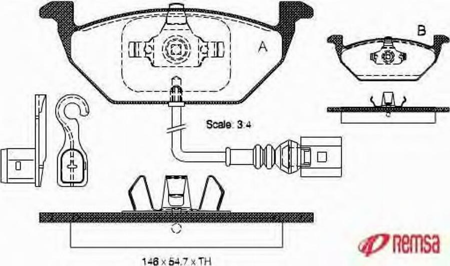 Metzger 0633.41 - Гальмівні колодки, дискові гальма autozip.com.ua