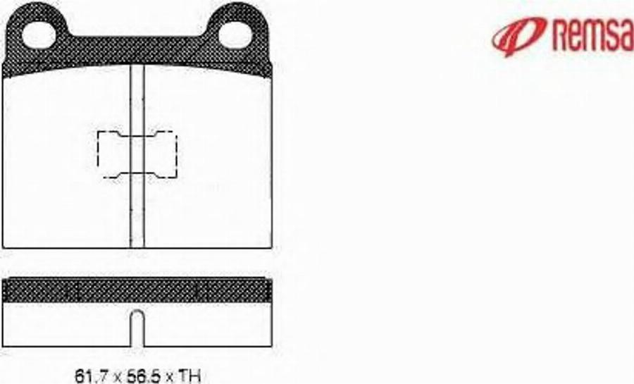 Metzger 001700 - Гальмівні колодки, дискові гальма autozip.com.ua