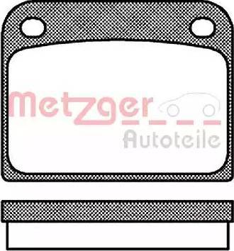 Metzger 1170704 - Гальмівні колодки, дискові гальма autozip.com.ua