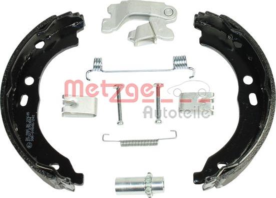 Metzger 0152020 - Комплект гальм, ручник, парковка autozip.com.ua