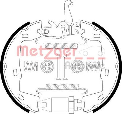 Metzger 0152021 - Комплект гальм, ручник, парковка autozip.com.ua