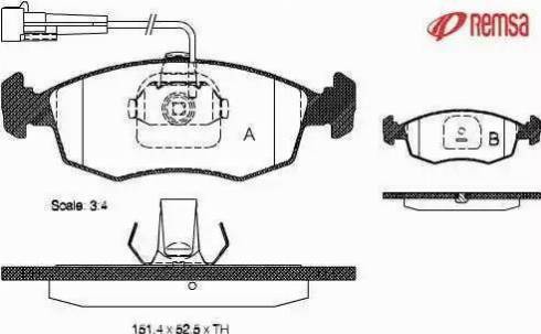 Brake Engineering PA1434 - Гальмівні колодки, дискові гальма autozip.com.ua