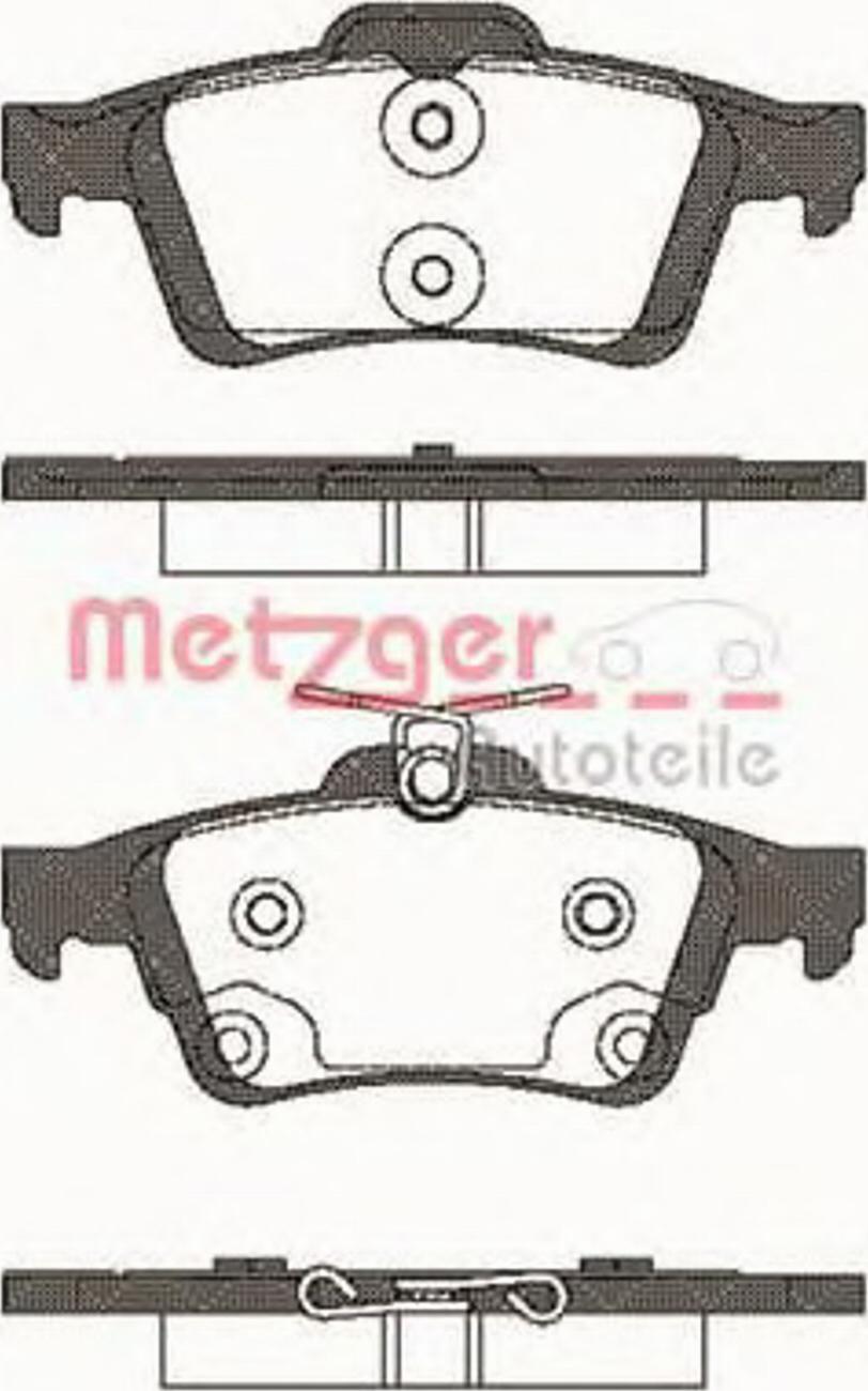 Metzger 084270 - Гальмівні колодки, дискові гальма autozip.com.ua