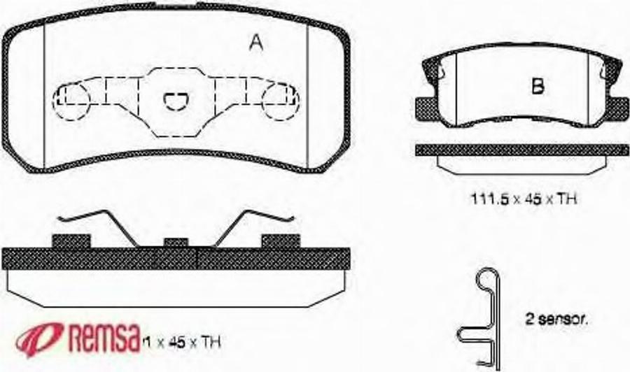 Metzger 080302 - Гальмівні колодки, дискові гальма autozip.com.ua