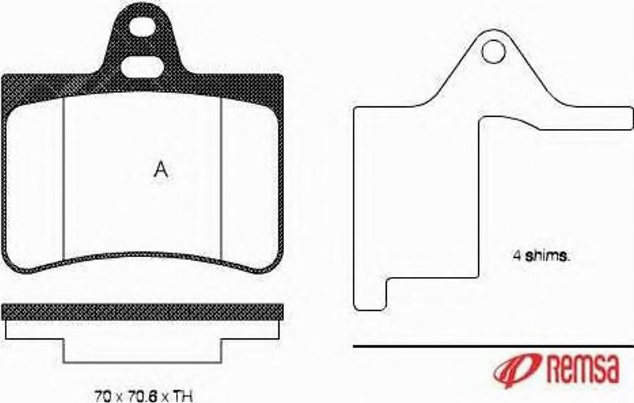 Metzger 083000 - Гальмівні колодки, дискові гальма autozip.com.ua