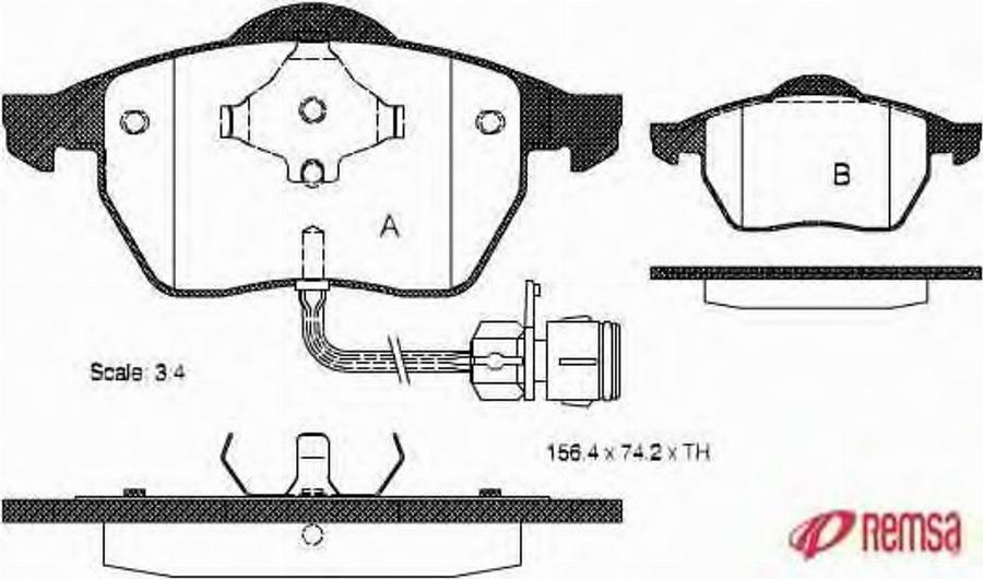 Metzger 039002 - Гальмівні колодки, дискові гальма autozip.com.ua