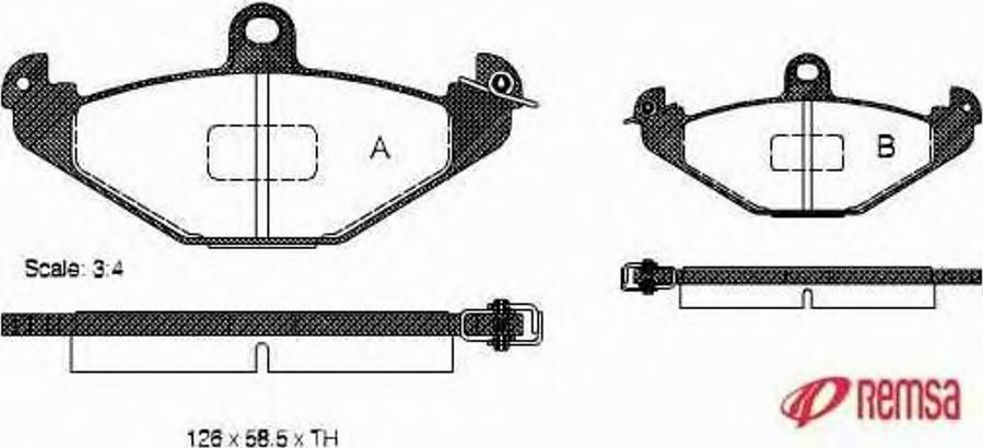 Metzger 034510 - Гальмівні колодки, дискові гальма autozip.com.ua