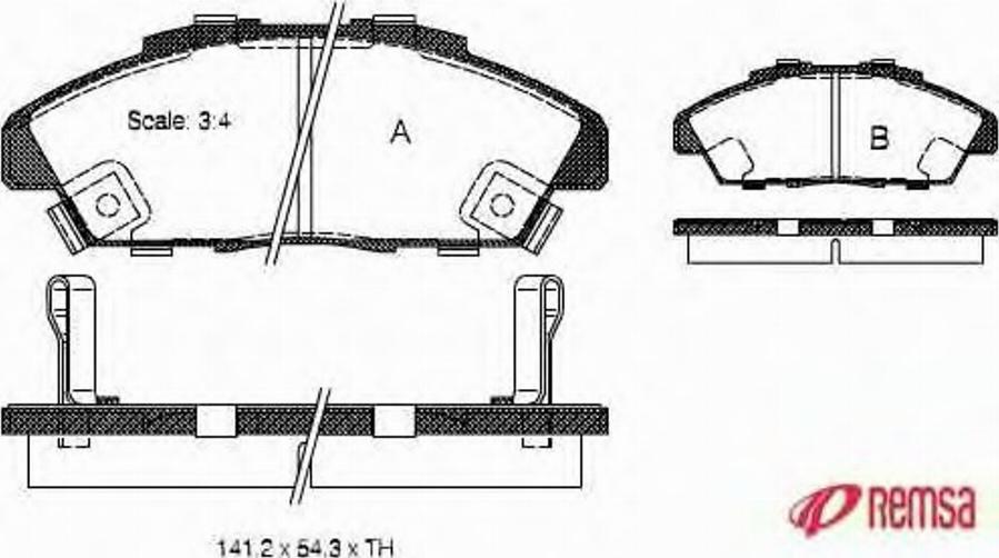 Metzger 034102 - Гальмівні колодки, дискові гальма autozip.com.ua