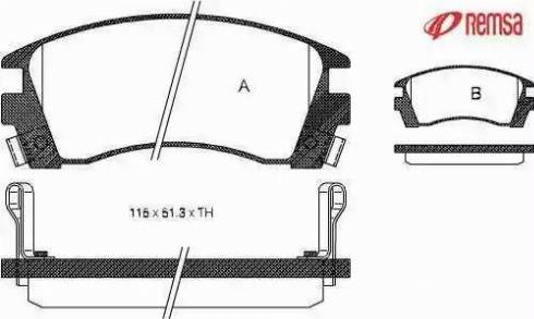 AD 1748RB - Гальмівні колодки, дискові гальма autozip.com.ua