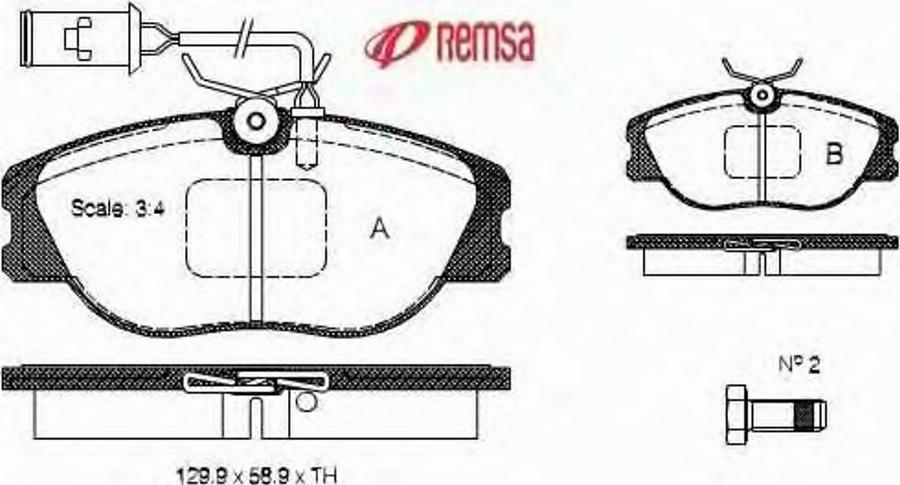 Metzger 030502 - Гальмівні колодки, дискові гальма autozip.com.ua