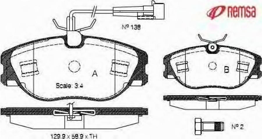 Metzger 030572 - Гальмівні колодки, дискові гальма autozip.com.ua