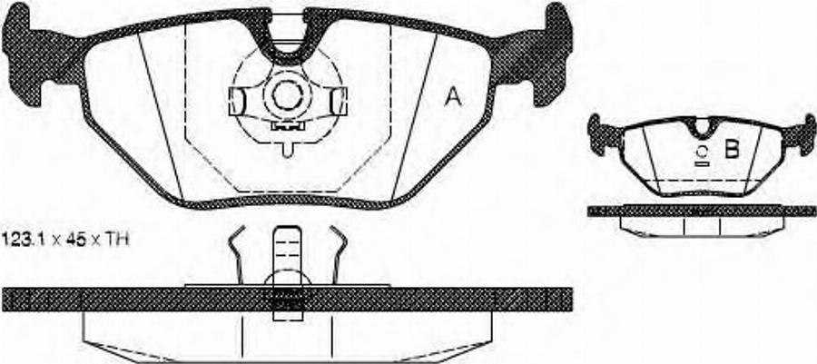 Metzger 026500 - Гальмівні колодки, дискові гальма autozip.com.ua