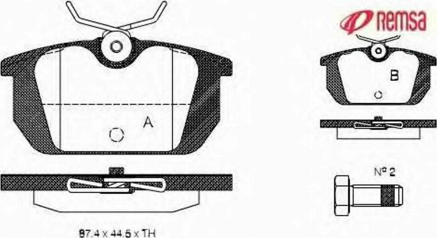 Metzger 023100 - Гальмівні колодки, дискові гальма autozip.com.ua