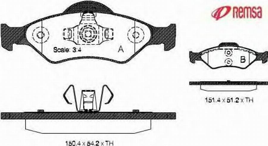 Metzger 0765.00 - Гальмівні колодки, дискові гальма autozip.com.ua