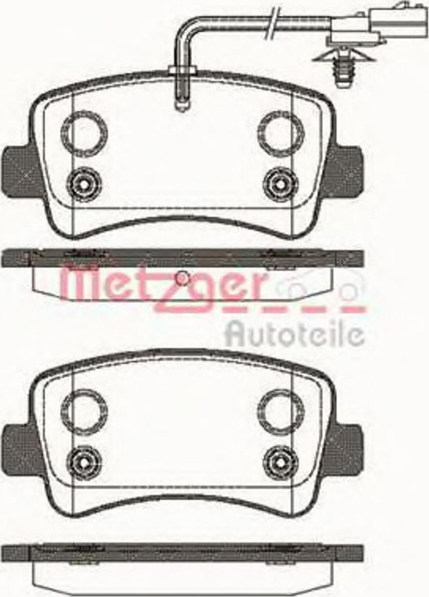 Metzger 1439.01 - Гальмівні колодки, дискові гальма autozip.com.ua