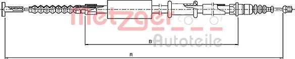 Metzger 1651.20 - Трос, гальмівна система autozip.com.ua