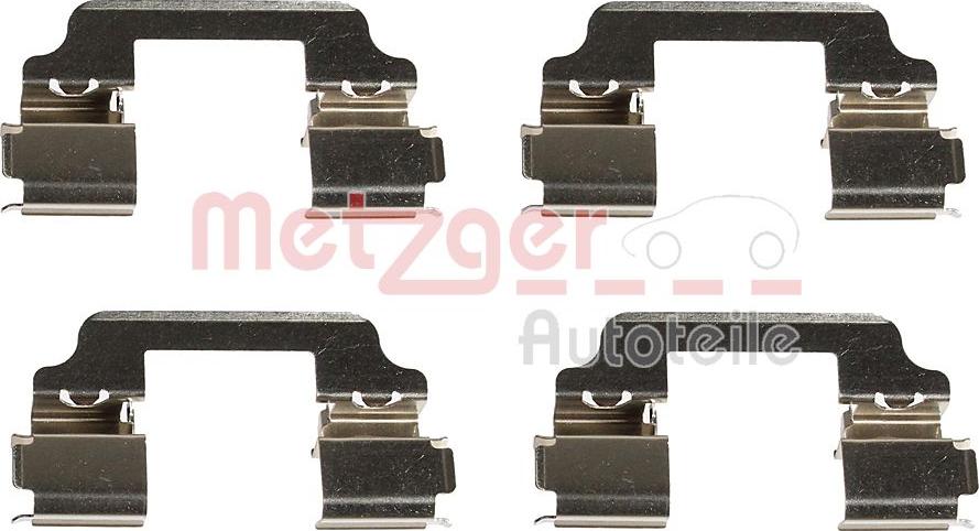 Metzger 109-0154 - Комплектуючі, колодки дискового гальма autozip.com.ua