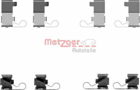 Metzger 109-1699 - Комплектуючі, колодки дискового гальма autozip.com.ua