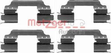 Metzger 109-1649 - Комплектуючі, колодки дискового гальма autozip.com.ua