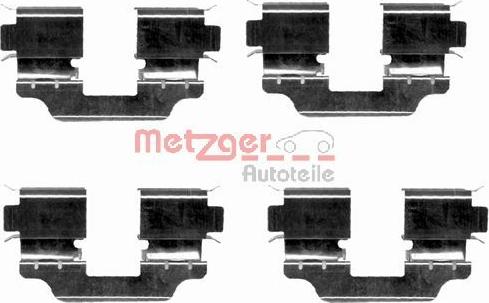 Metzger 109-1653 - Комплектуючі, колодки дискового гальма autozip.com.ua