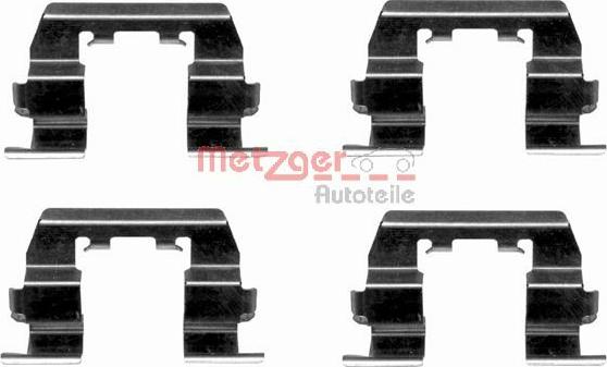 Metzger 109-1669 - Комплектуючі, колодки дискового гальма autozip.com.ua