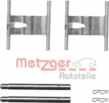 Metzger 109-1660 - Комплектуючі, колодки дискового гальма autozip.com.ua