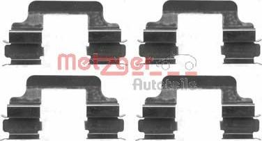 Metzger 109-1610 - Комплектуючі, колодки дискового гальма autozip.com.ua