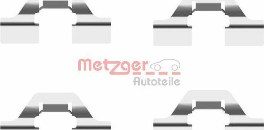 Metzger 109-1684 - Комплектуючі, колодки дискового гальма autozip.com.ua