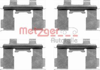 Metzger 109-1630 - Комплектуючі, колодки дискового гальма autozip.com.ua