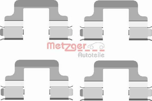 Metzger 109-1679 - Комплектуючі, колодки дискового гальма autozip.com.ua