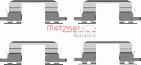 Metzger 109-1672 - Комплектуючі, колодки дискового гальма autozip.com.ua