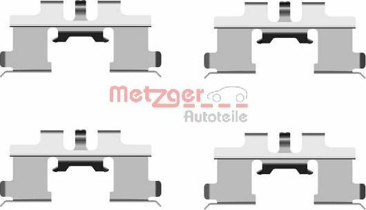 Metzger 109-1677 - Комплектуючі, колодки дискового гальма autozip.com.ua