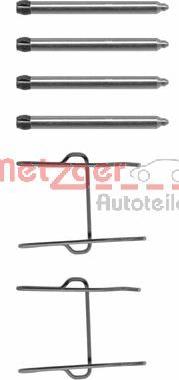 Metzger 109-1081 - Комплектуючі, колодки дискового гальма autozip.com.ua