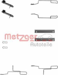 Metzger 109-1188 - Комплектуючі, колодки дискового гальма autozip.com.ua